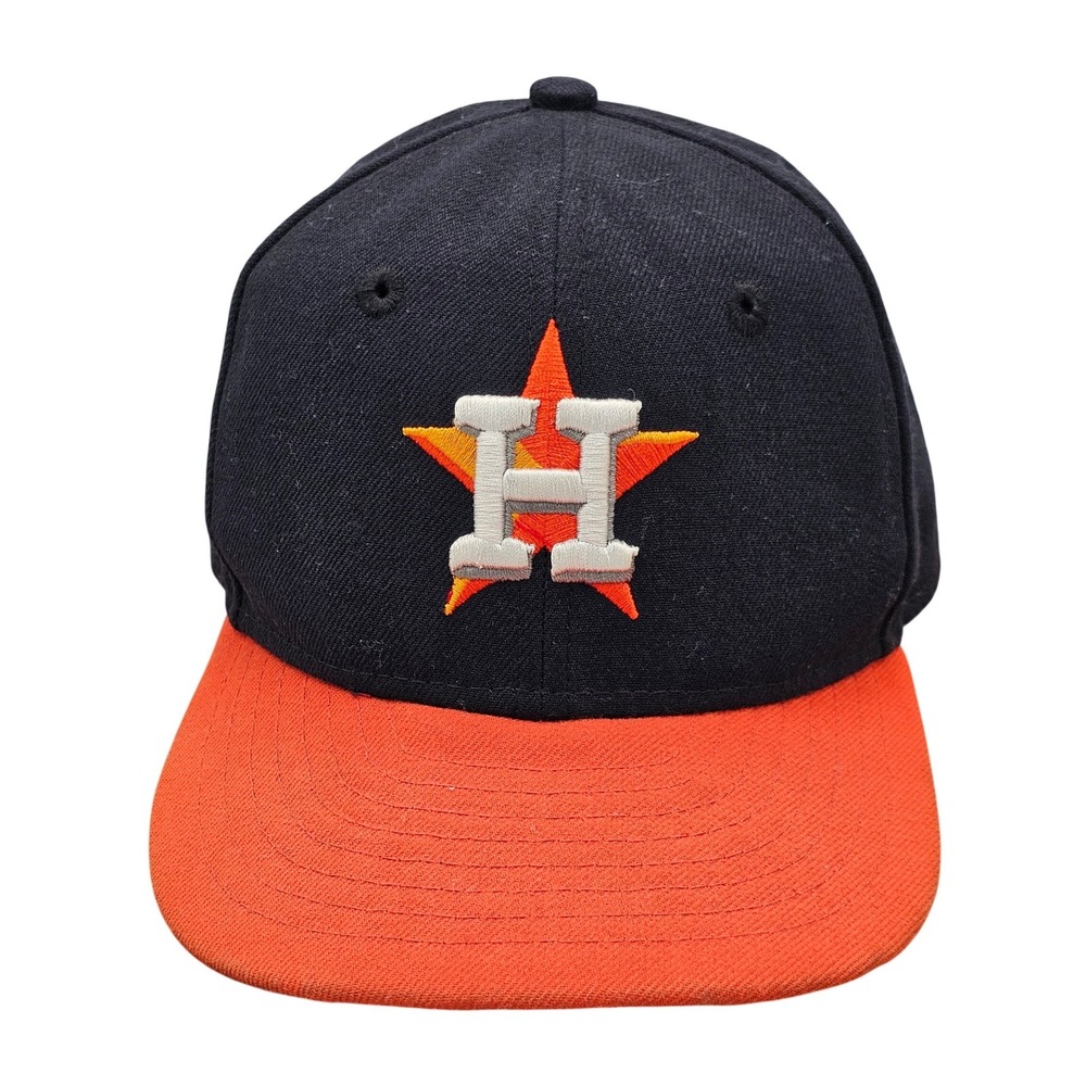New Era 59FIFTY Houston Astros Official On-Field Fitted Cap Navy Orange